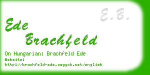 ede brachfeld business card